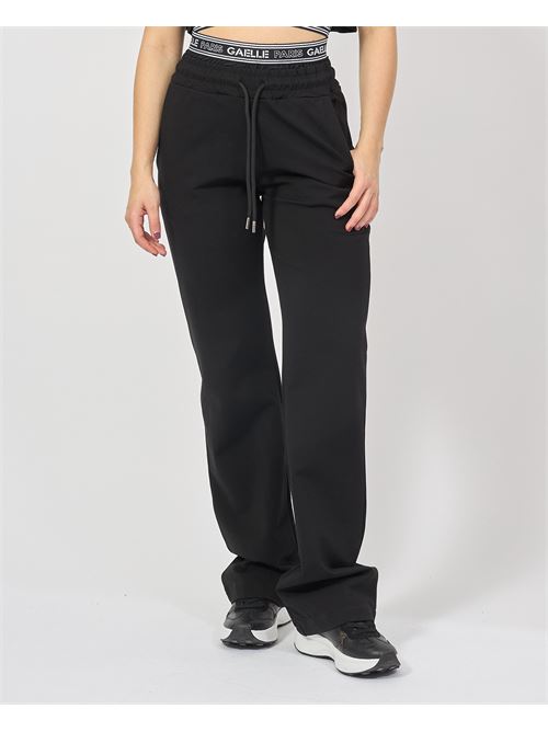 Pantalon femme Gaelle Paris avec élastique griffé GAELLE PARIS | GAABW03851NE01